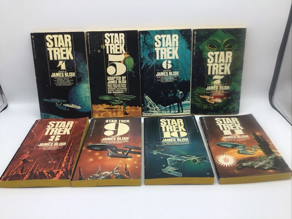 Star Trek Vintage Paperback Lot Vols 4 11 James Blish Bantam Books SciFi